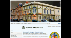 Desktop Screenshot of newportmasonichall.org.uk