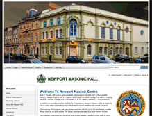 Tablet Screenshot of newportmasonichall.org.uk